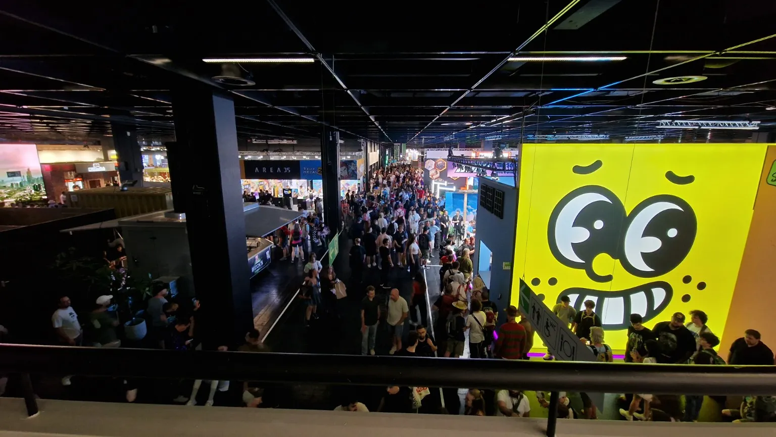 View across a packed exhibition hall at gamescom 2026 in Cologne.
