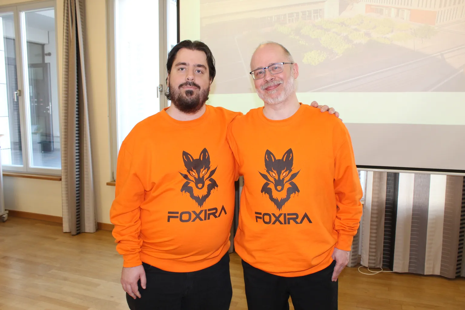 Bernd and Sven Schickentanz of Foxira at gamescom 2026 in Cologne.