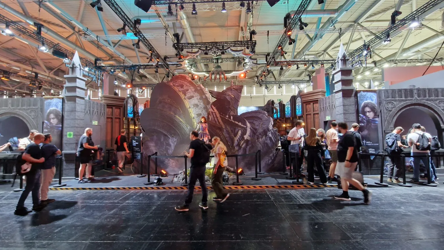 The large fantasy set at the Tides of Annihilation booth at gamescom 2026.